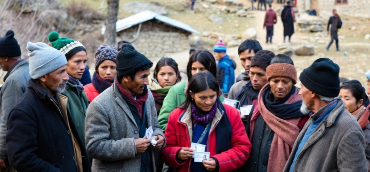 बाजुरामा चिसो छल्न बेँसी झरेका मतदातालाई मतदान गर्न समस्या