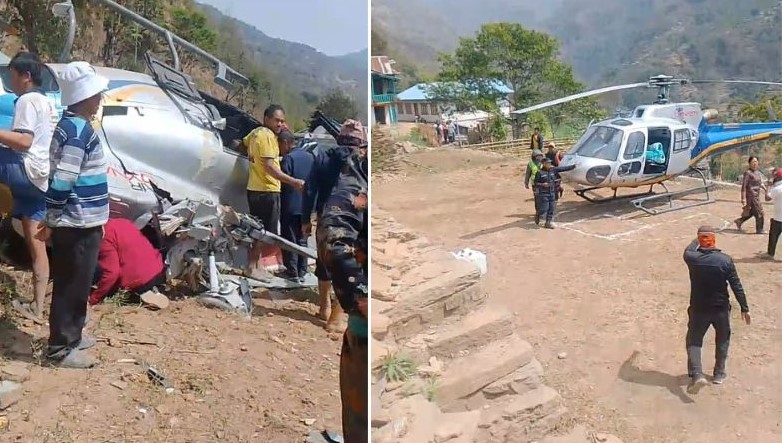 खोटाङ हेलिकप्टर दुर्घटना: एक घाइतेसहित पाइलटलाई काठमाडौं ल्याइयो