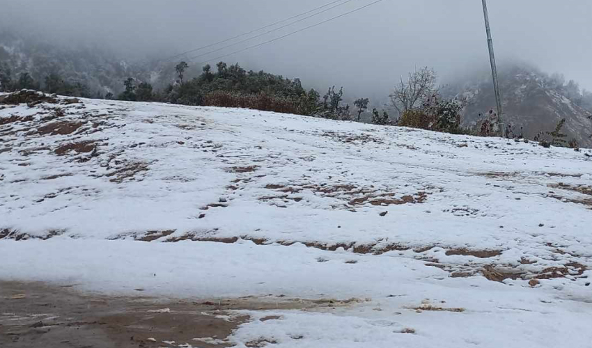बाजुराका उच्च हिमाली क्षेत्रमा हिमपात