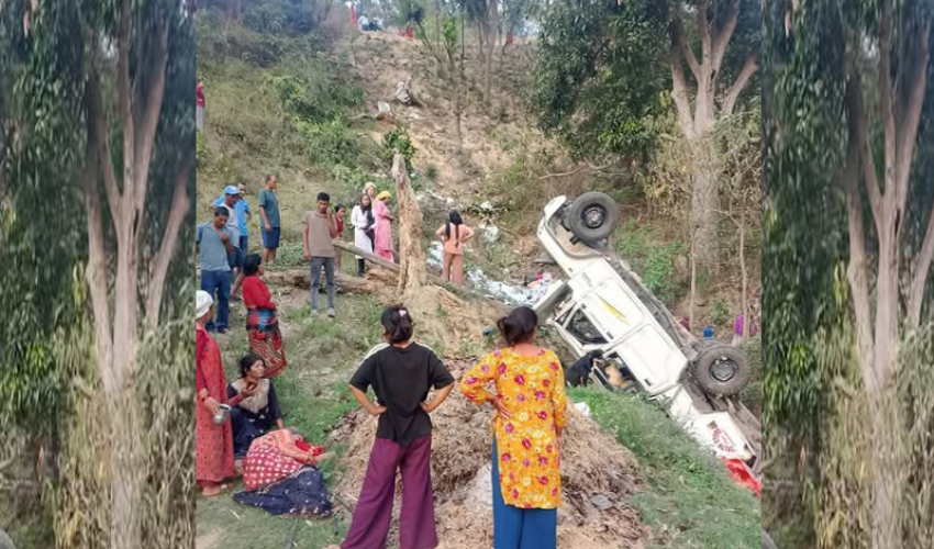 अछाममा बोलेरो जिप दुर्घटना, चालकसहित पाँच जना घाइते